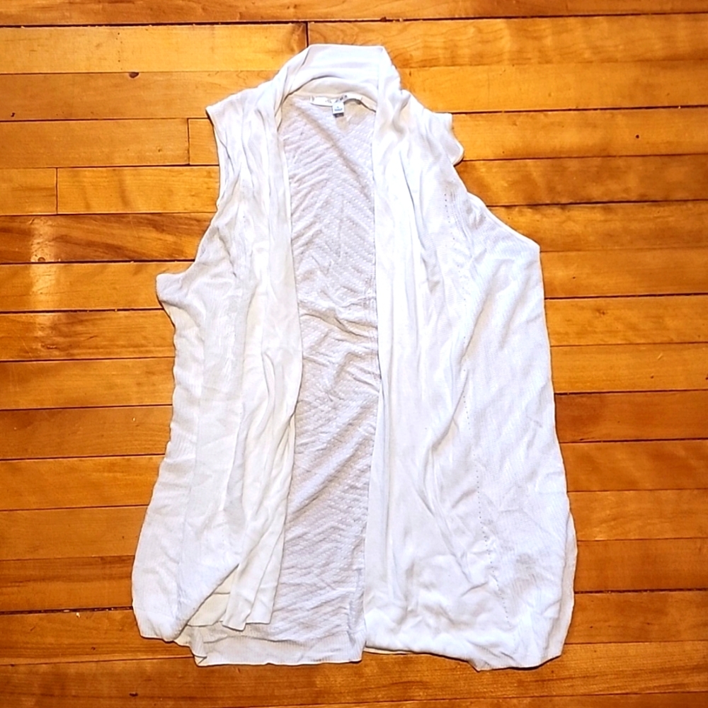 Knit long vest
